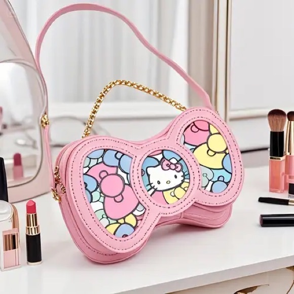 Hello Kitty Handbags - Hello Kitty - Sanrio Pink Bow Crossbody Purse
